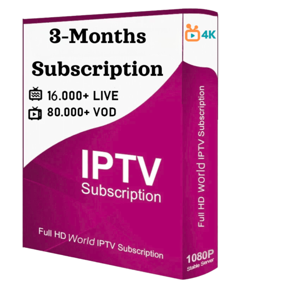 3-MONTH PLAN Subscription - 4K IPTV Player